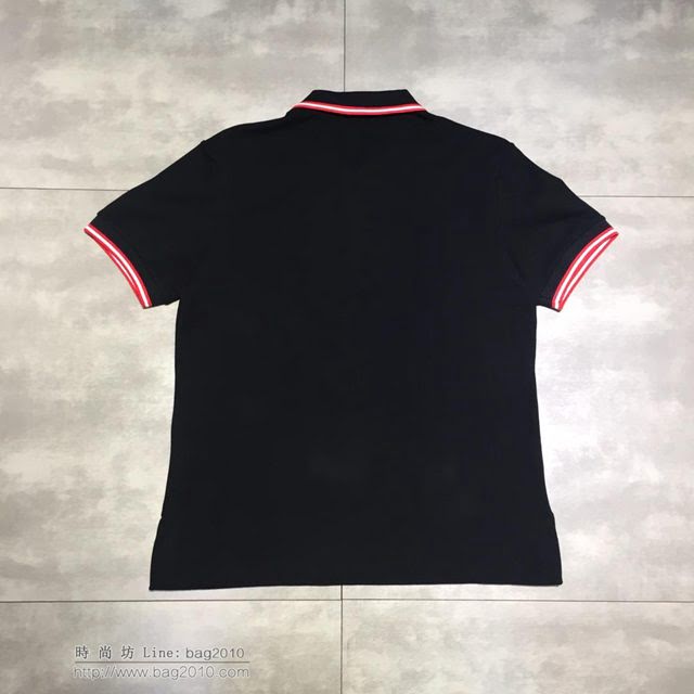 Bally男士短袖 19春夏新款 巴利polo衫 黑色  tzy1709